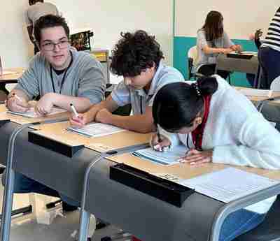 High School Students Studying Finances