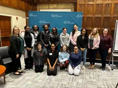 Kimolee Eryn engages with students at JA CCYW