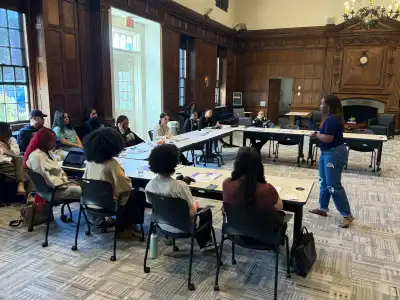 Kimolee Eryn engages with students at JA CCYW